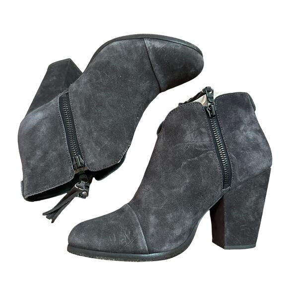 Rag & Bone Margot Ankle Bootie Granite Charcoal Suede - Picture 1 of 8